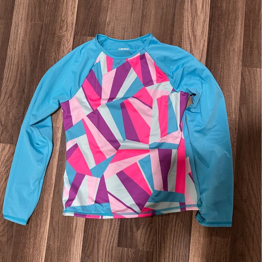 Lands' End Girls size 12 Rashguard